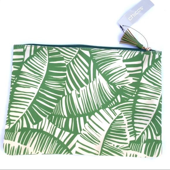 Chico’s Palm Tree Travel Toiletry Bag - Picture 5 of 6
